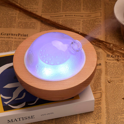 Kakoda Glass Essential Oil Diffuser | Wood Base + Bluetooth Speaker (2025)