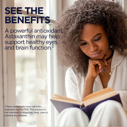 KAL Astaxanthin 10mg – Eye & Brain Health, Vegan, Non-GMO, Gluten Free