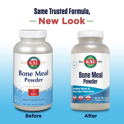 KAL Bone Meal Powder – Sterilized & Edible Supplement (16 oz) | Calcium, Phosphorus & Magnesium