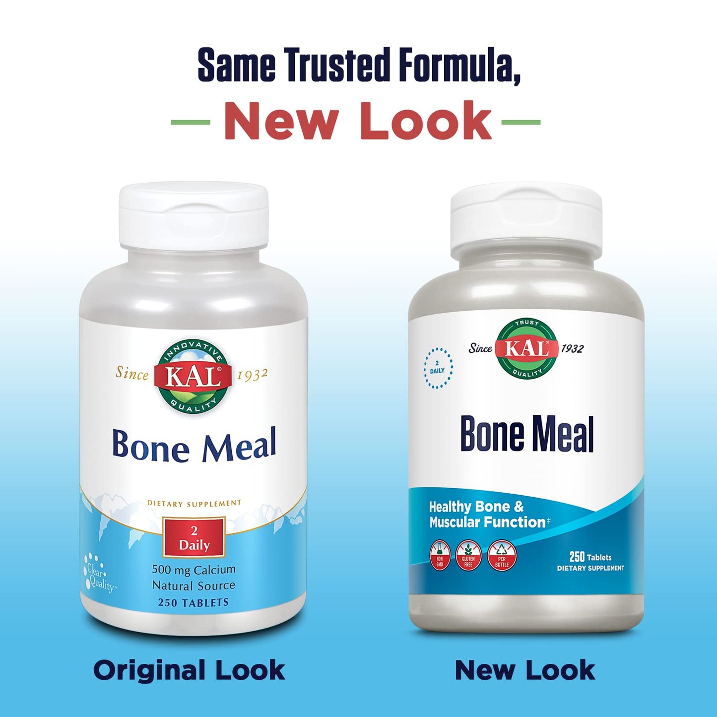 KAL Bone Meal Tablets – Calcium, Magnesium, Vitamin D3 & K | Bone Health Support
