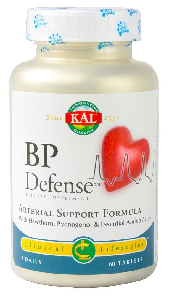 KAL BP Defense Tablets, 60 Count | Cardiovascular Support
