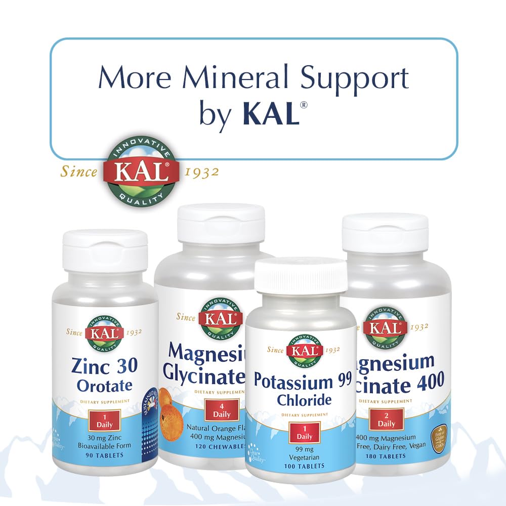 KAL Calcium Plus Tablets 1000 mg - 200 Count | Vegetarian
