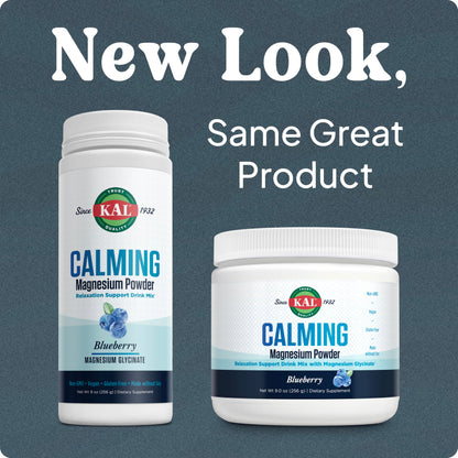 KAL Calming Magnesium Powder – Blueberry Flavor, High Absorption, Vegan, Gluten Free