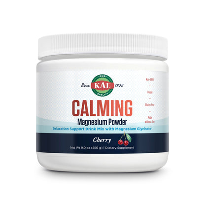 KAL Calming Magnesium Powder - Cherry Flavor, High Absorption