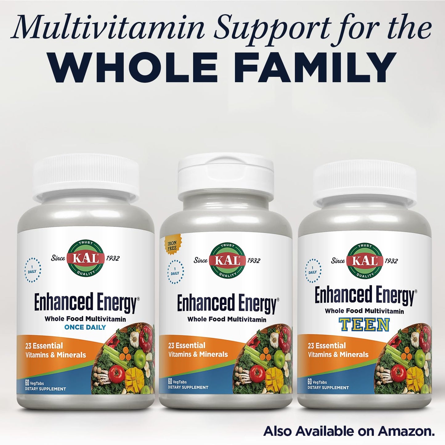 Kal Enhanced Energy, 90 Count - Energy Supplement with ActiSorb & BioPerine