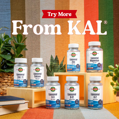 KAL Liposomal Multivitamin – High Potency Liposomal Vitamin C, D-3 & B Complex | 60 VegCaps