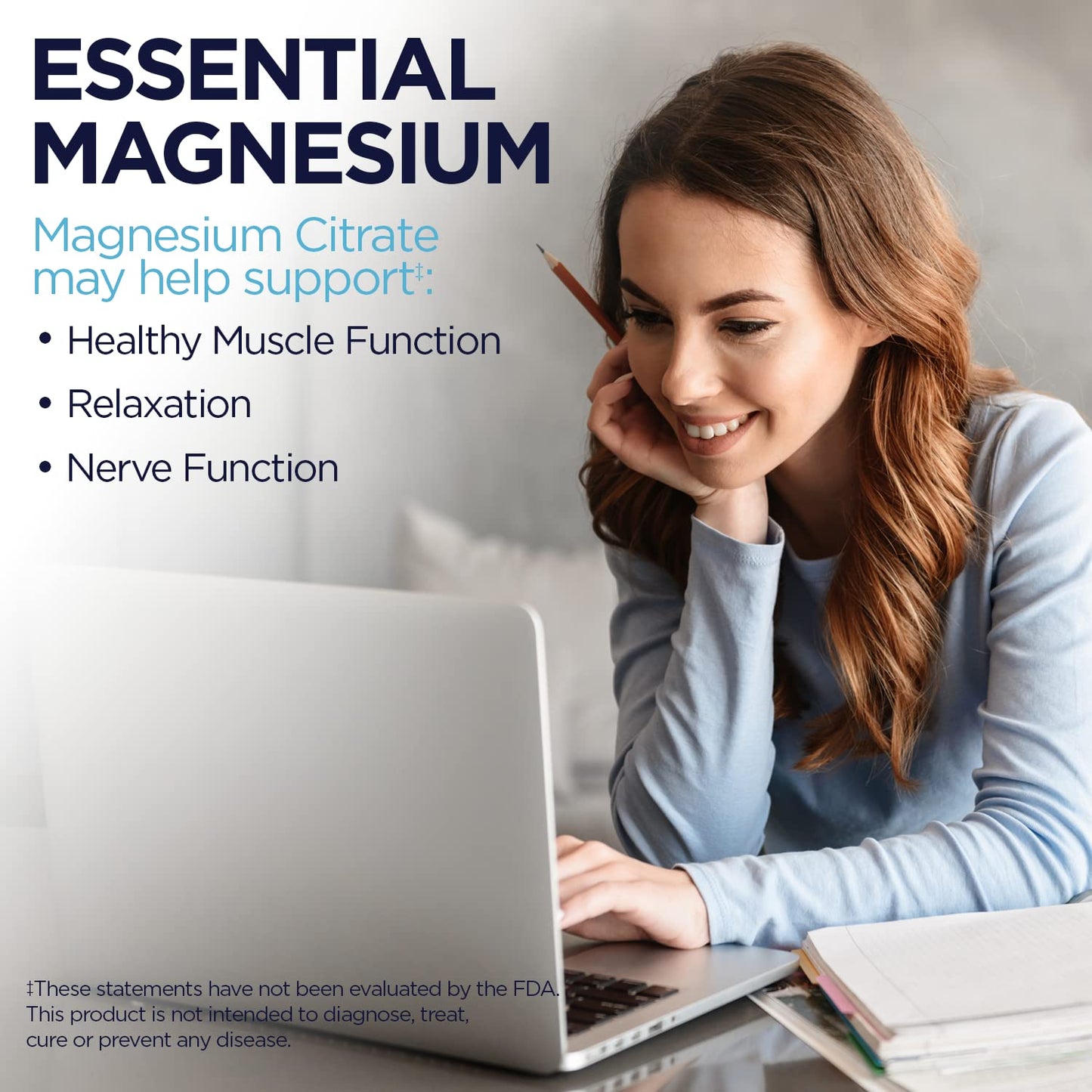 KAL Magnesium Citrate 400mg – Fast-Acting ActivTabs, Vegan & Gluten Free