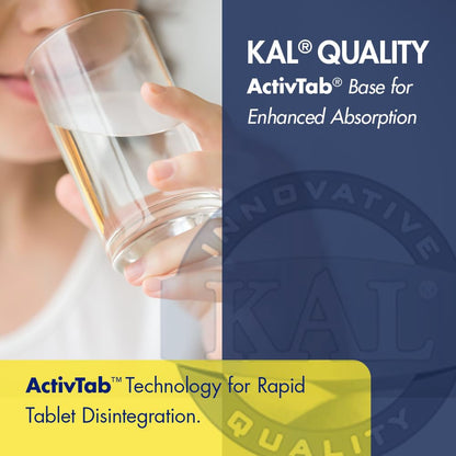 Kal Malic Acid with Magnesium Tablets, 120 Count (Pack of 2)