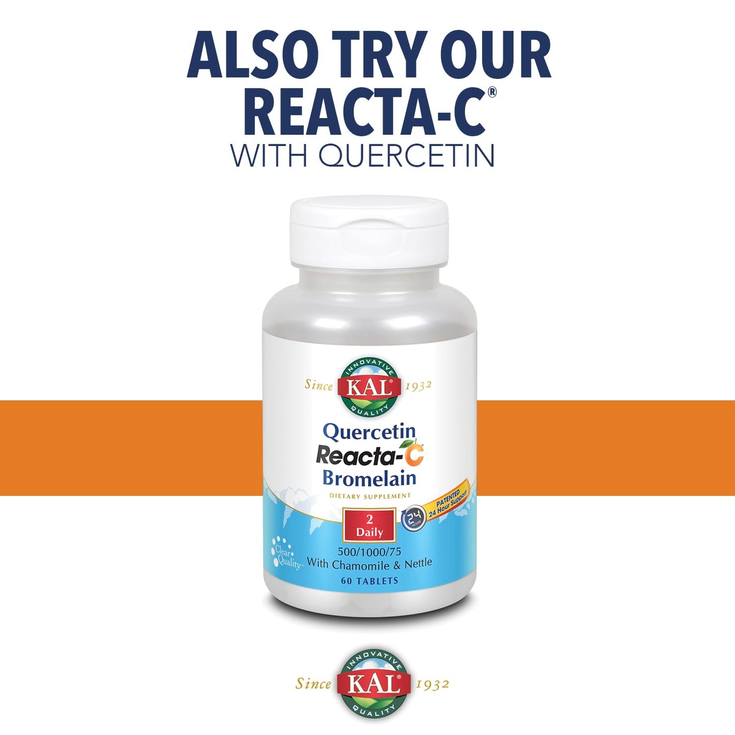 KAL Reacta-C with Bioflavonoids Tablets - 60 Count