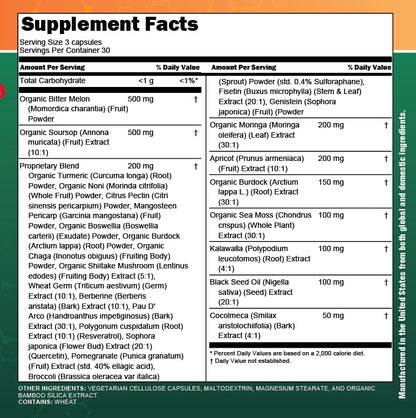 Clean Nutra Soursop Supplement with Moringa, Sea Moss & Berberine