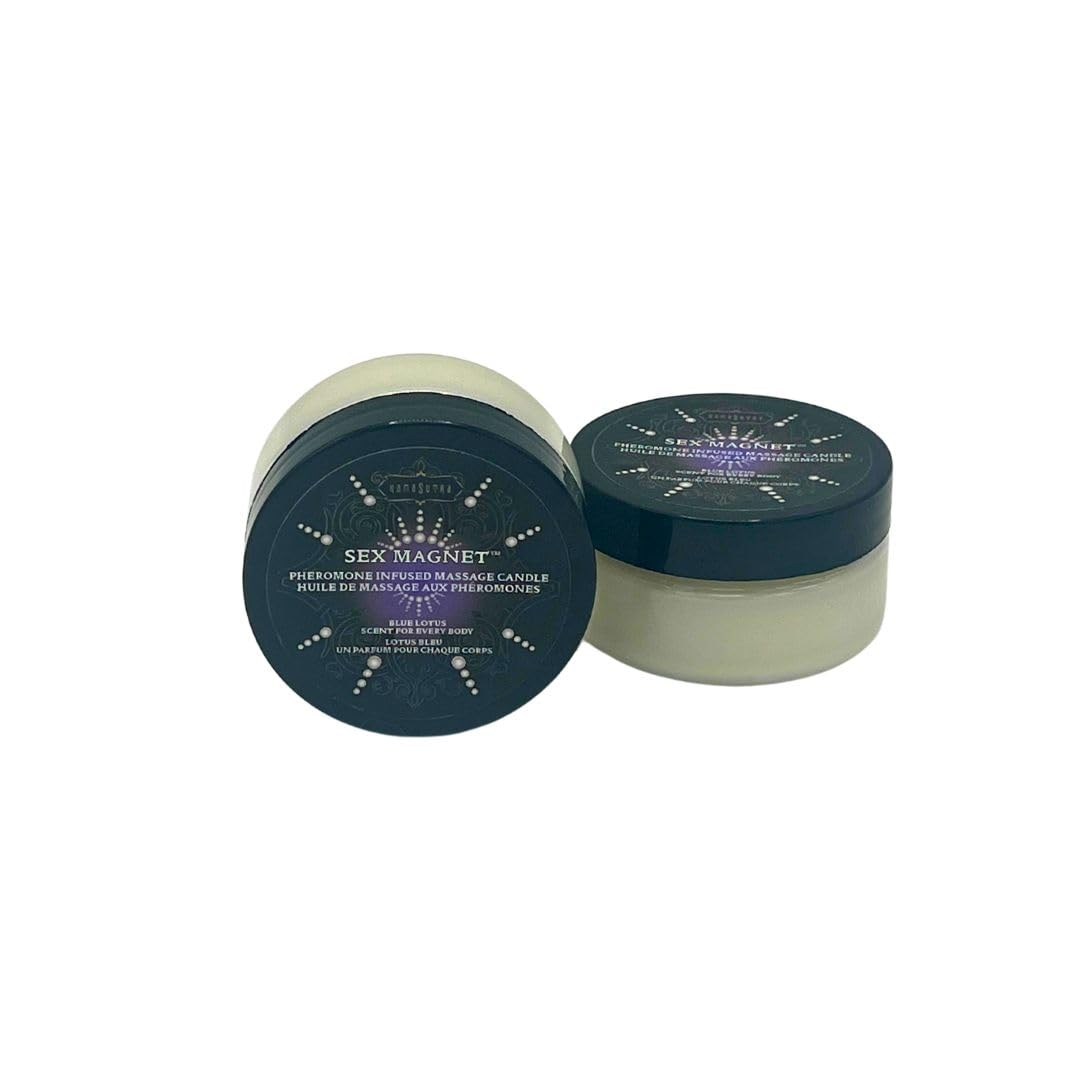 Kama Sutra Blue Lotus Pheromone Massage Candle – Personalized Scent & Warm Massage Oil