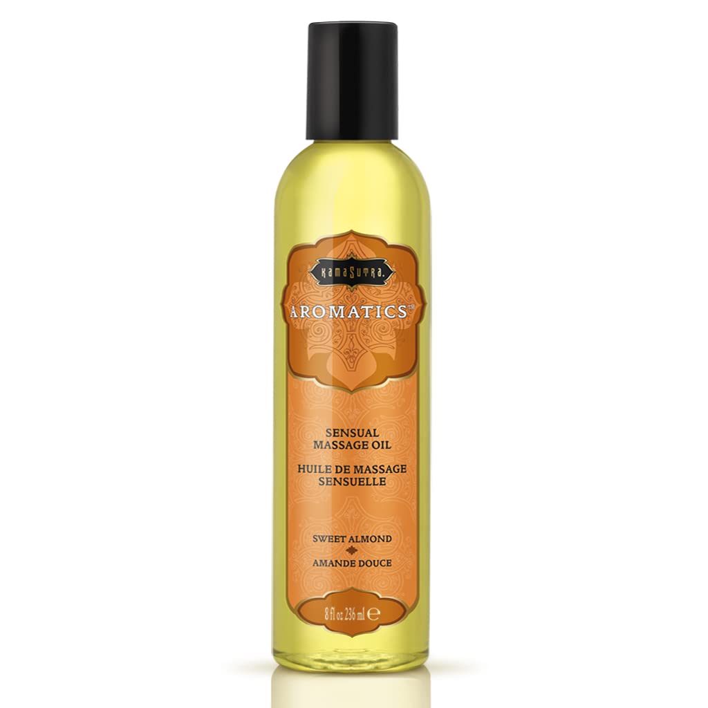 KAMA SUTRA Aromatics Sweet Almond Massage Oil 8oz – Warming, Sensual for Couples