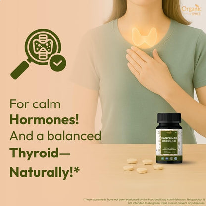 ORGANIC SPREE Kanchnar Guggulu 120 Tablets – Detox & Lymphatic Support