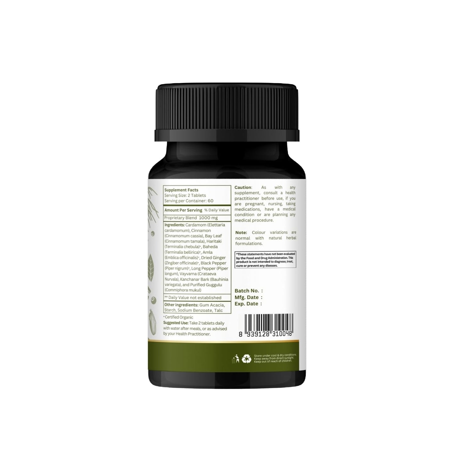 ORGANIC SPREE Kanchnar Guggulu 120 Tablets – Detox & Lymphatic Support