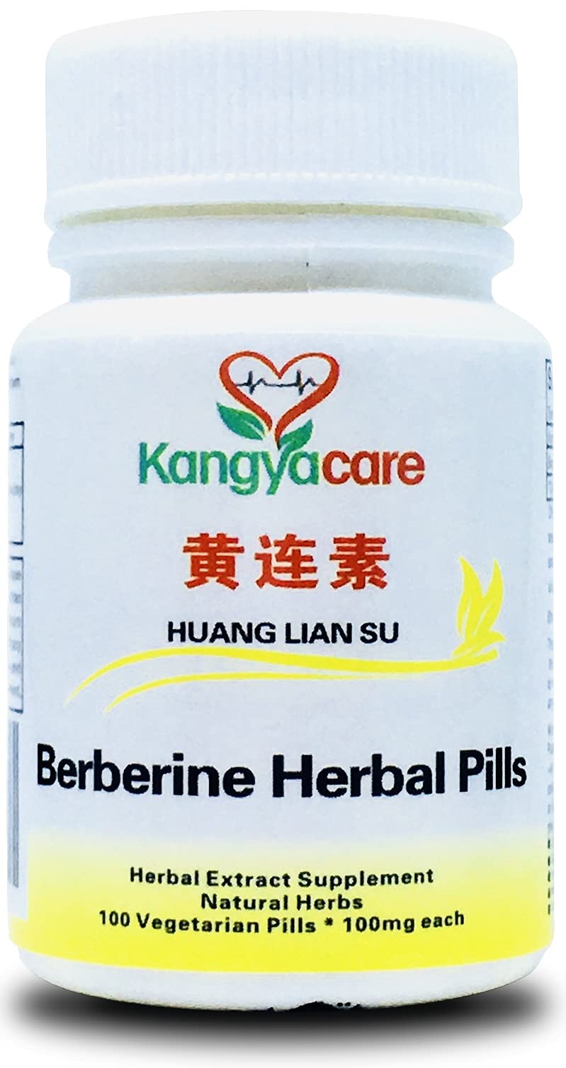 Kangyacare Berberine Herbal Pills - Berberine Extract - Gut & Heart Health - 100 Ct