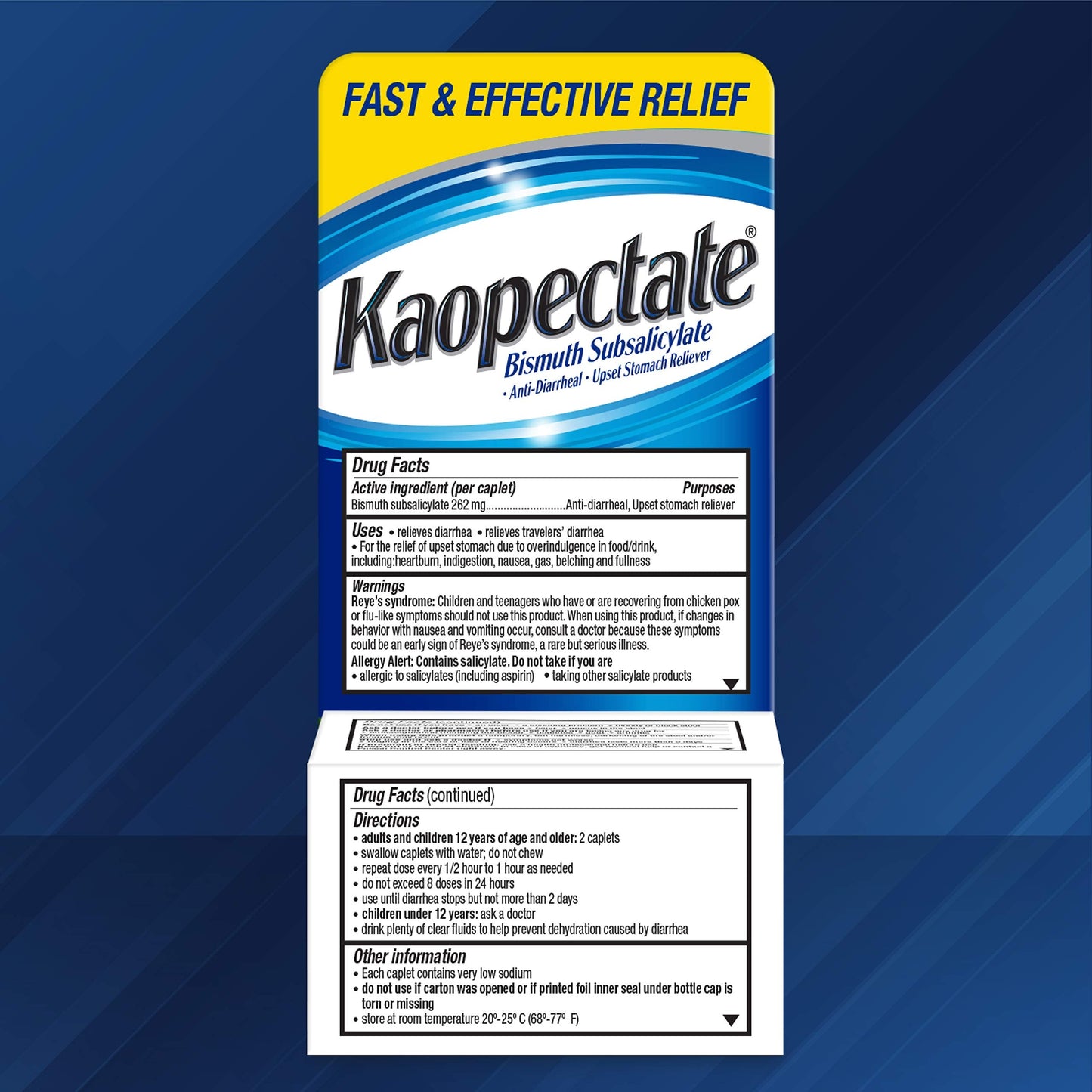 Kaopectate Multi-Symptom Anti-Diarrheal & Upset Stomach Reliever - 42 Caplets