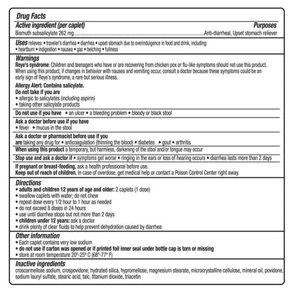 Kaopectate Multi-Symptom Anti-Diarrheal & Upset Stomach Reliever - 42 Caplets