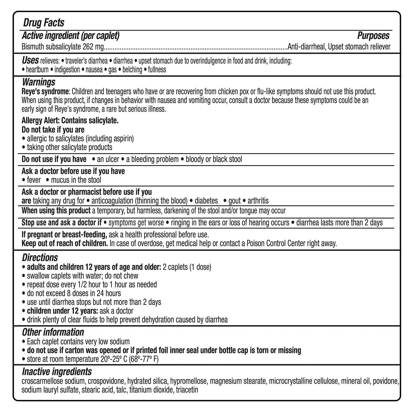 Kaopectate Multi-Symptom Anti-Diarrheal & Upset Stomach Reliever - 42 Caplets