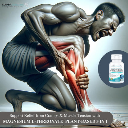 Kappa Nutrition Magbrain Magnesium L-Threonate – 420 mg Elemental Magnesium (3-Capsule Serving) | Plant-Based, 90 Vegan Capsules, Brain & Sleep Support