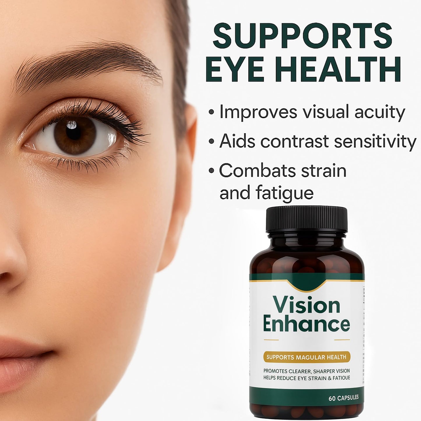 KBSBUBB Vision Enhance Pro – Lutein, Zeaxanthin & Bilberry Carotenoid Blend, 30-Day Supply