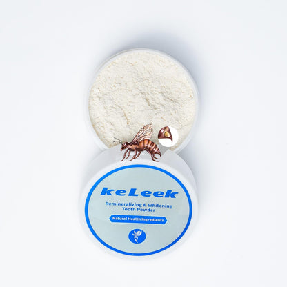 KeLeek 7 Benefits Hydroxyapatite Tooth Powder - Whitening & Remineralizing with Bee Venom & Probiotics