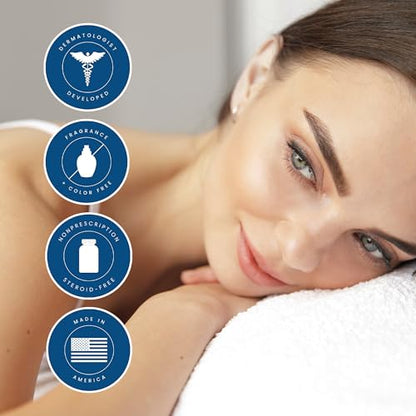 Kenkoderm Psoriasis Cream — 2% Salicylic Acid, Fragrance-Free Moisturizer (10 oz)