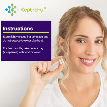 Keptrohy 300 Billion AFU Akkermansia Probiotic for Gut Health | 120 Count