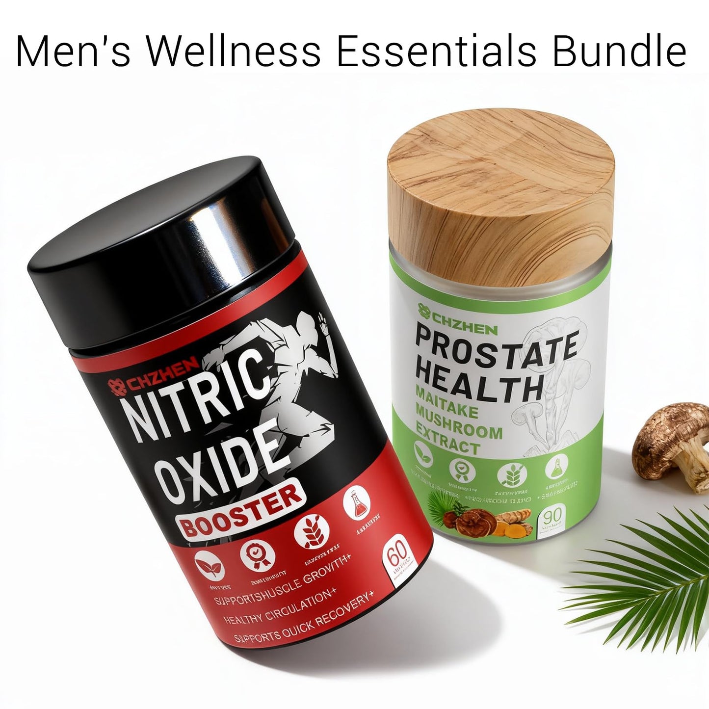 KERENC Prostate Health Supplements for Men with Nitric Oxide Booster - Supports Healthy Urinary Flow, Bladder Function & Cardiovascular Health (01)