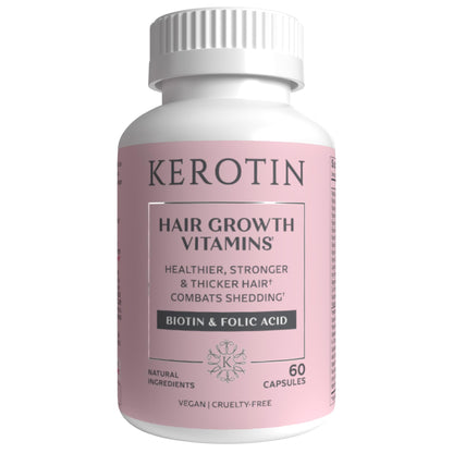 Kerotin Hair Growth Vitamins – Biotin, DHT Blocker & Saw Palmetto