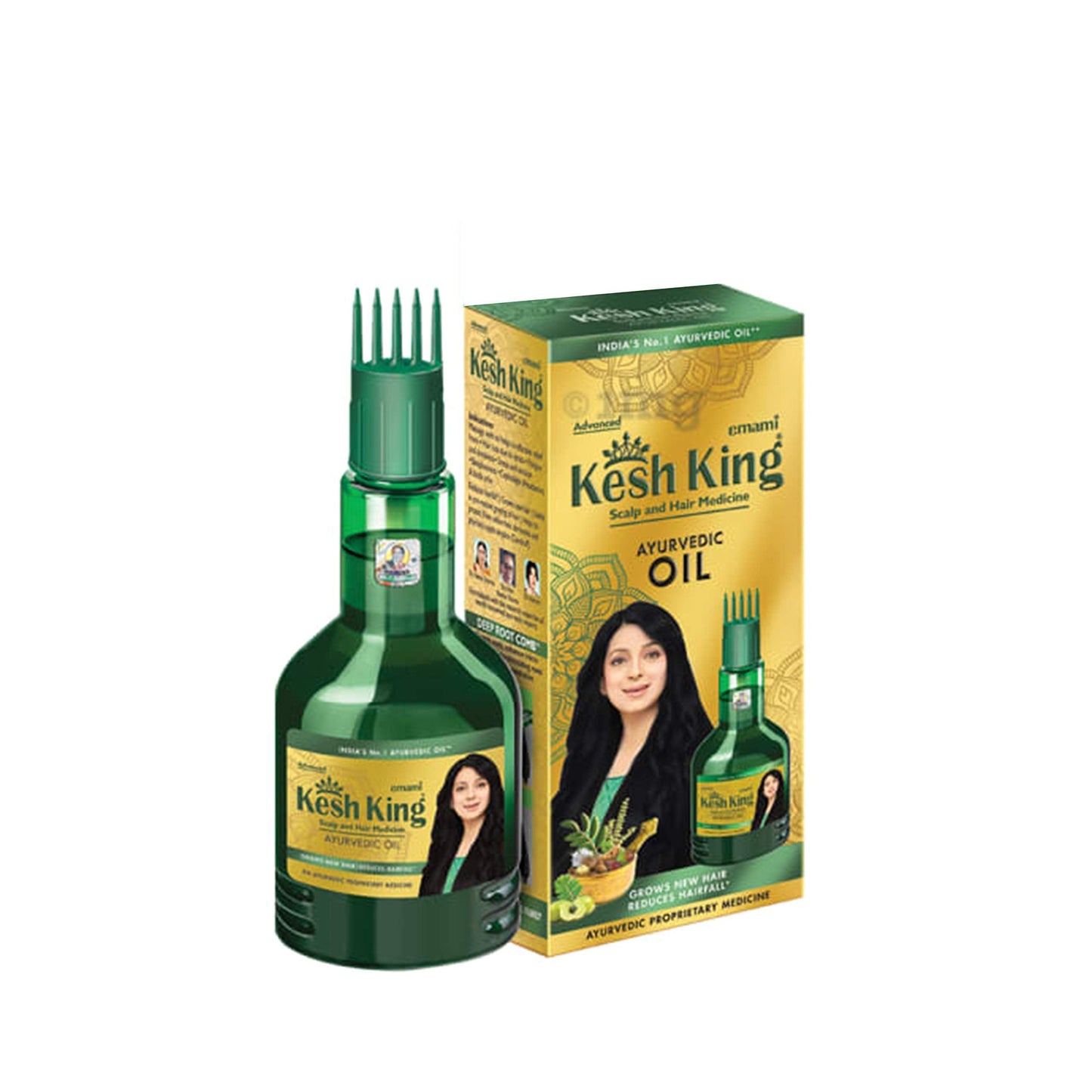 Kesh King Ayurvedic Hair Oil - 300ml | 21-Herb Formula for Hair Growth & Reduced Hairfall