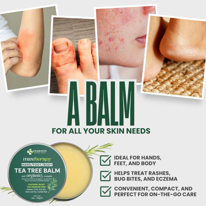 KESMEDIK Tea Tree Oil MaxTherapy Balm — Itchy Skin Relief for All Ages