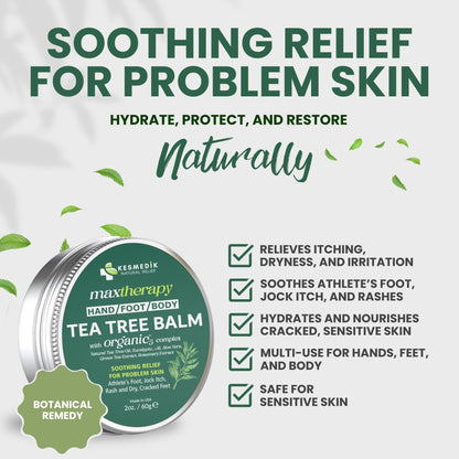 KESMEDIK Tea Tree Oil MaxTherapy Balm — Itchy Skin Relief for All Ages