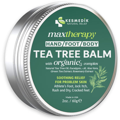 KESMEDIK Tea Tree Oil MaxTherapy Balm — Itchy Skin Relief for All Ages