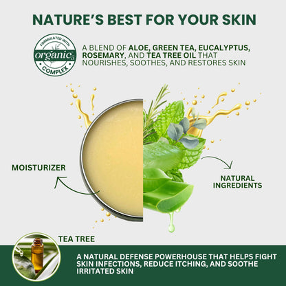 KESMEDIK Tea Tree Oil MaxTherapy Balm — Itchy Skin Relief for All Ages