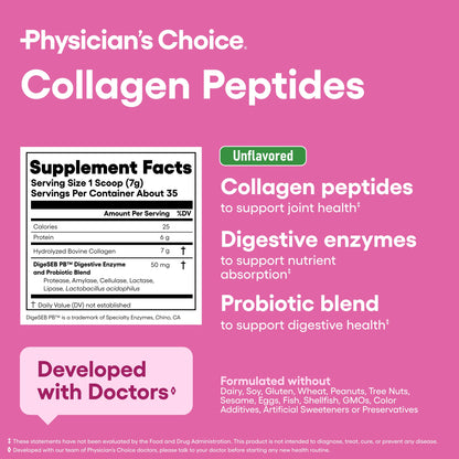 Collagen Peptides Powder Two-Pack – Keto, Hydrolyzed Type I & III, DigeSEB