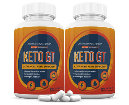 Keto GT Keto Pills 1275MG - New & Improved Formula (2 Pack) | 120 Capsules