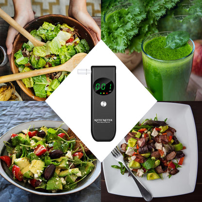 Ketone Breath Home Monitor — Portable Ketosis Meter & Tester (10 Mouthpieces)