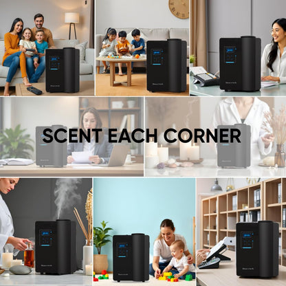 Kevinleo Scent Oil Diffuser – USA Ship, HVAC Diffuser for 7,500 Sq Ft, 500ml Waterless Nebulizing Diffuser with App Control