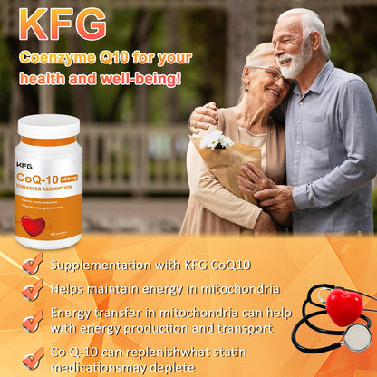 KFG CoQ10 400mg Softgels – Heart Health & Energy Support | Gluten Free