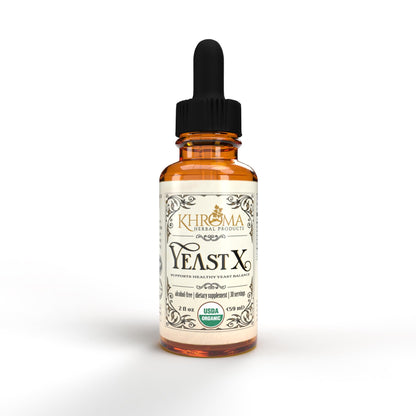 Khroma Herbal Yeast X - Organic Yeast Support | 30 Servings in a 2 oz Glass Bottle