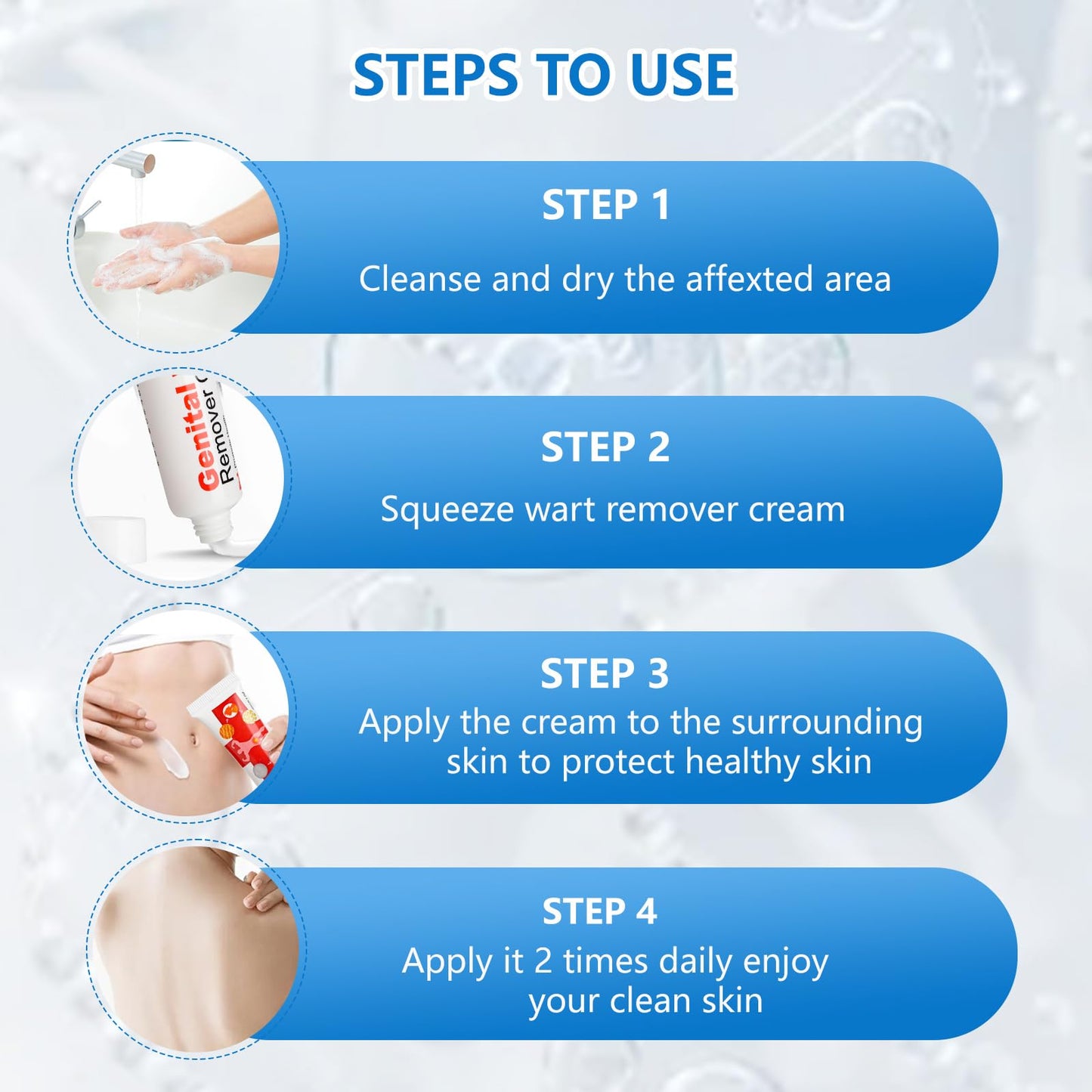 KIbabyDI Wart Remover Gel – Fast Acting Freeze Treatment for Genital, Plantar, Common, Corn & Flat Warts (1 Pack, Red 10101)