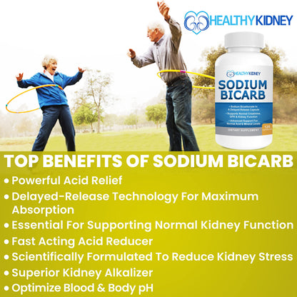 Kidney Restore Sodium Bicarbonate 650mg Delayed-Release Capsules | 120 Capsules