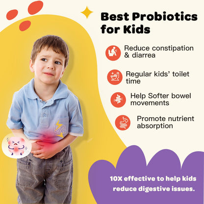 Kids Probiotic Chewables with 5 Billion CFUs | Immune Support & Digestive Health | 75 Servings per Bottle (Pack of 2)