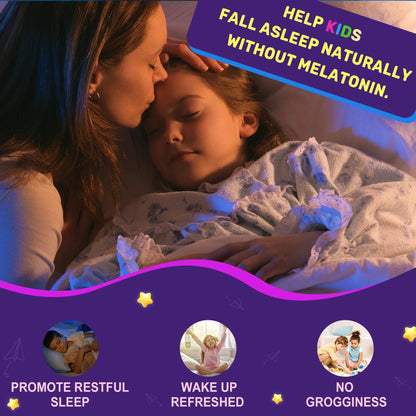 Kids Sleep Gummies - Melatonin-Free Sleep Aid with Magnesium Glycinate