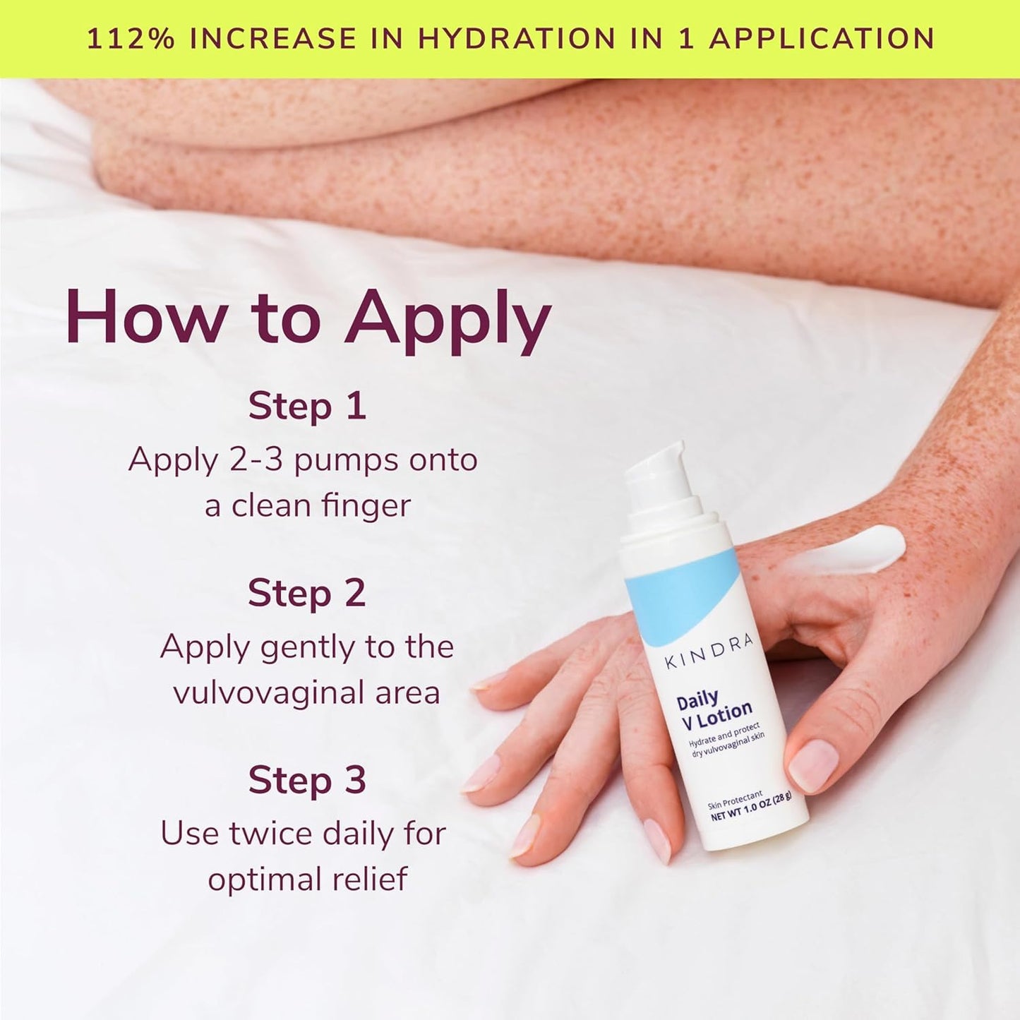 Kindra Daily V Moisturizer Lotion XL – Non-Hormonal Vaginal Hydration & Comfort