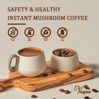 Mushroom Coffee with 6 Adaptogenic Mushrooms - 30 Servings