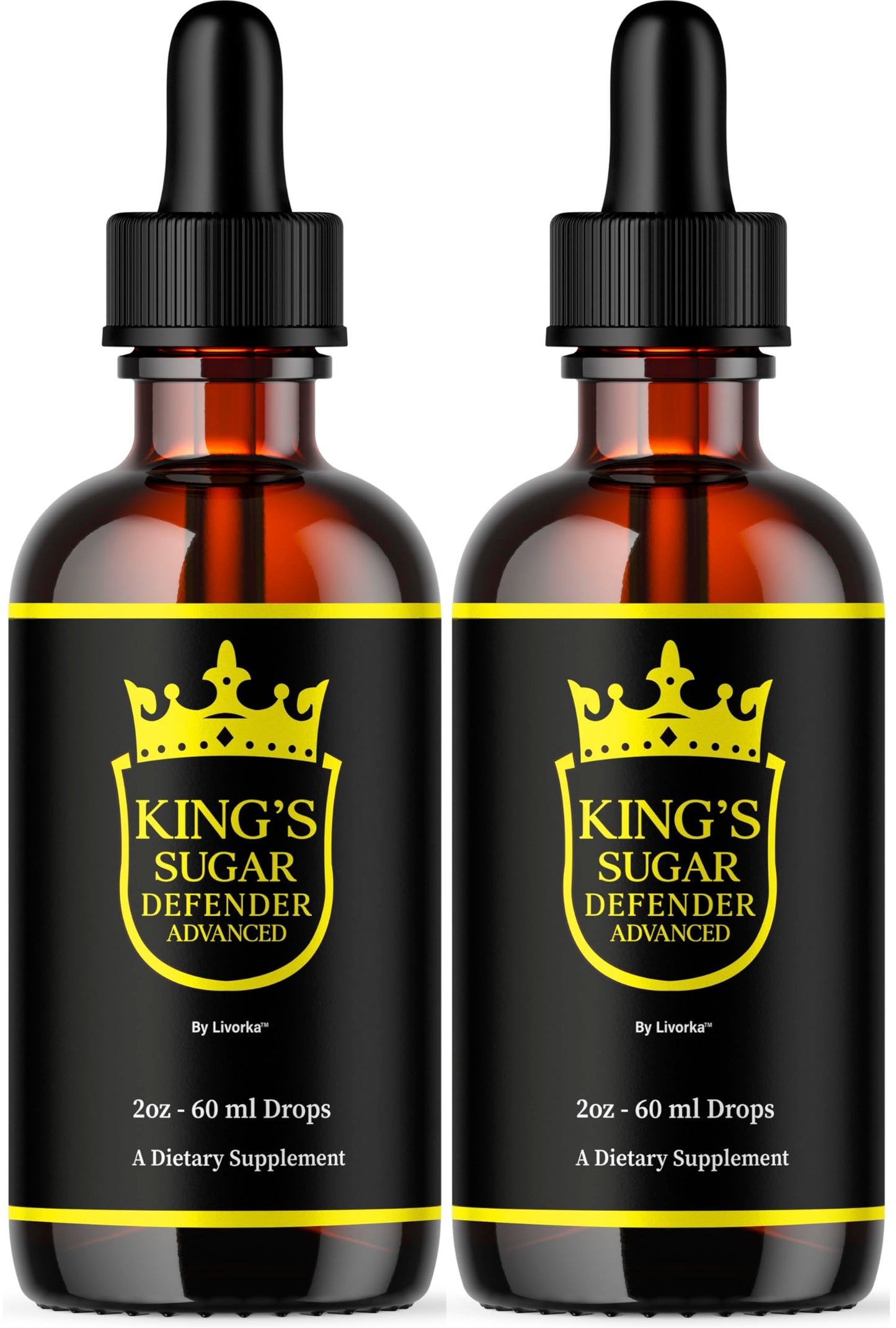 2 Pack Kings Sugar Defender Drops – Official KingSugar Defender Liquid Formula for Overall Health & Wellness (2 Bottles, 2 Months)