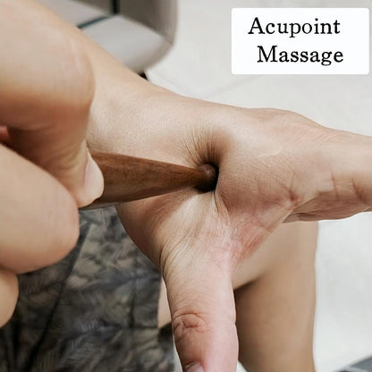 KINTEGOOD Sandalwood Acupoint Massage Pen – Traditional Wooden Acupressure Tool