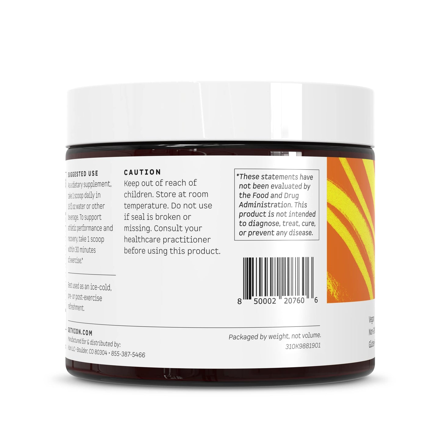 Kion Aminos Mango – Essential Amino Acids Powder, No Caffeine, 30 Servings