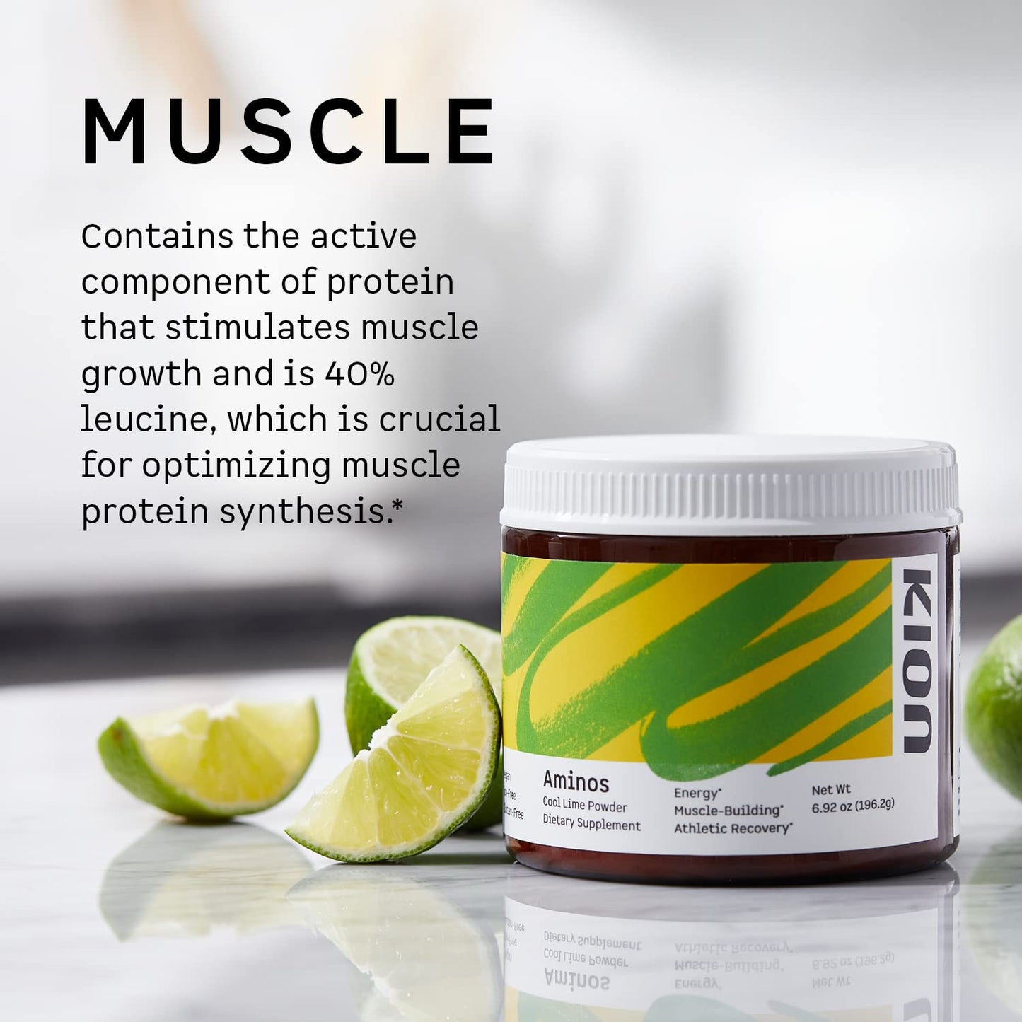 Kion Aminos Mango – Essential Amino Acids Powder, No Caffeine, 30 Servings